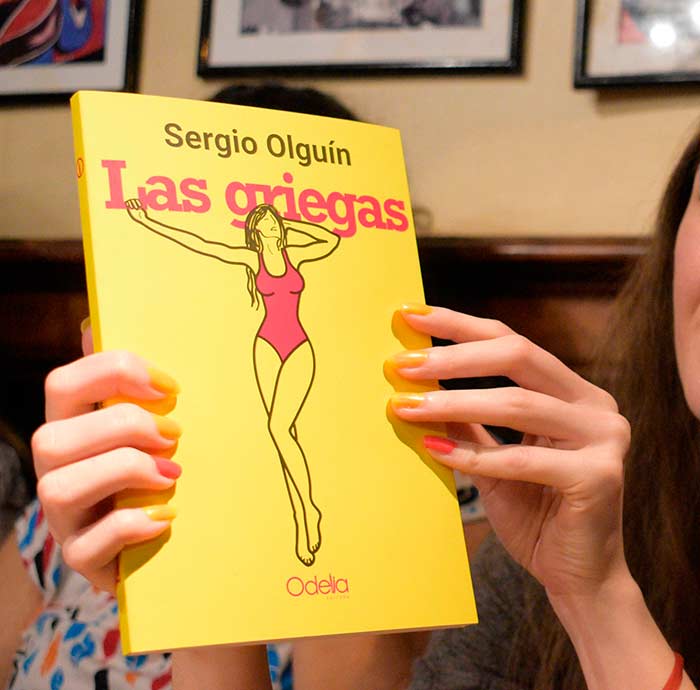 Portada de Las griegas de Sergio Olguín. Foto: Che.Ca Diseño Portada de Las griegas de Sergio Olguín. Foto: Che.Ca Diseño