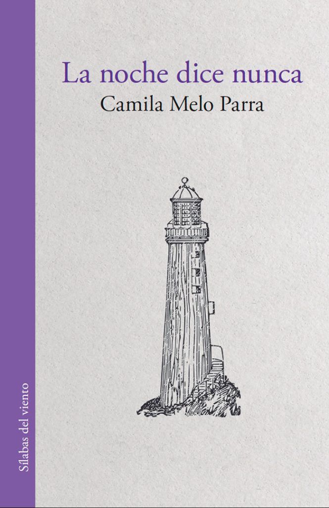 Portada de La noche dice nunca de Camila Melo Parra