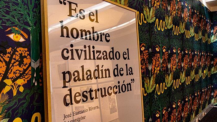 El árbol que devoró un mundo: los rumbos del caucho en La vorágine. Exposición de la Biblioteca Nacional de Colombia en la Feria Internacional del Libro de Bogotá 2024